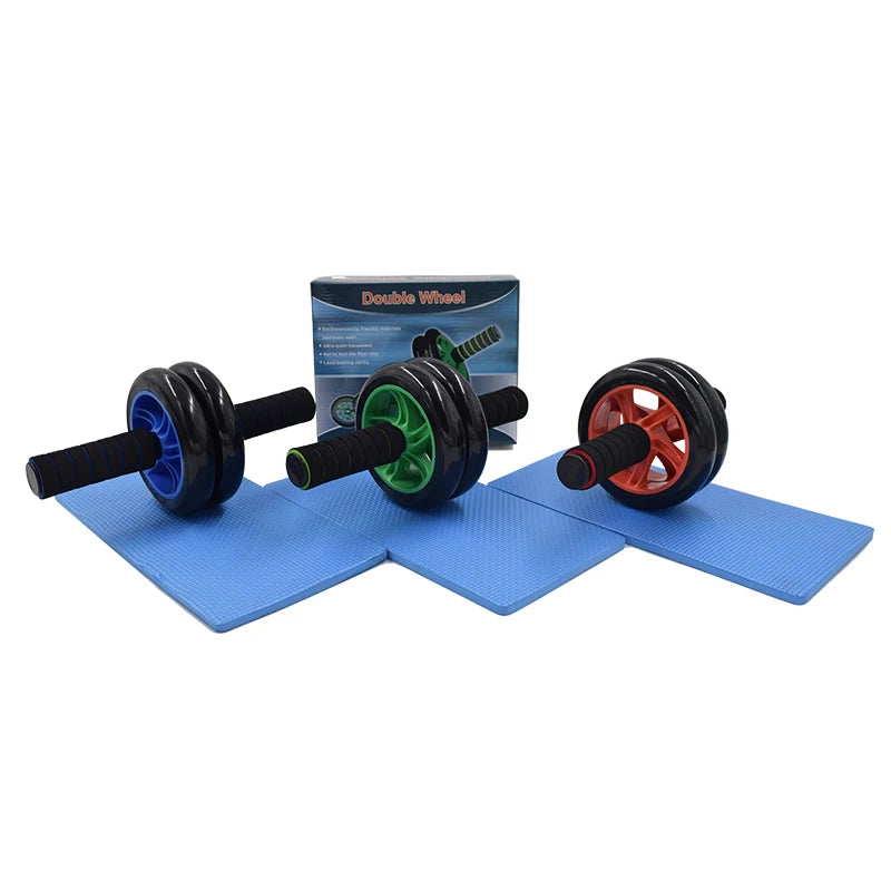 Home Fitness Portable Abdominal Wheel Training Device Core Exercise Roller for Muscle Exercise Made of Steel and EVA