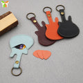 Leather Guitar Picks Holder Keychain  Guitar Pick case Plectrums Case Bag