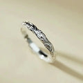 CAOSHI Hot Selling Classic Flower Pattern Design Finger Rings for Fashion Jewelry Silver Plated Handmade Rings for Women Female
