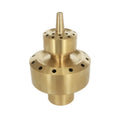 Brass Double 2 Layer Shining Coat Flower Column Fountain Nozzles Forged Female