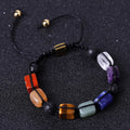 Fashion Natural Gemstone Amethyst Bead Colourful Women Men 7 Chakra Bracelets Hamsa Hand Lapis Lazuli Jewelry