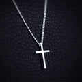 Fashion 925 Sterling Silver Necklace Bone Chain Necklace Women'S Cross Pendant Necklace