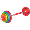 Colorful Rubber Weightlifting Barbell Bumper Weight Plates Fitness Dumbbell Unisex Bodybuilding