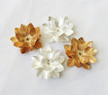 Lotus 27mm Plated Brass Flower Silver Floral Finding KC Gold Color Flower Decorative DIY Jewelry Making
