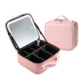 2023 New Style Makeup Bag with Led Mirror Portable Anti-theft Zipper Led Mirror Makeup Bag