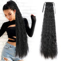 85cm Long Synthetic Hair Corn Whisker Ponytail Extensions Intraret Braid Curly Wavy Stretch Lace Intranet Ponytail