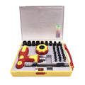 No. 21004 FlexTorq 34-Piece 1/4" Drive Dual Drive Black Oxide Cr-V Steel Socket Screwdriver Bit Set Impact Ready Plastic Cased