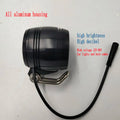 12-80v Frontlight with Horn Aluminum Shell for Electric Scooter Folding Bike Accessory Intelligent MTB ATV LED Lamp+Switch