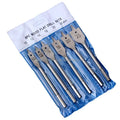 6Pcs 10-25mm Flat Wood Drill Bit High Carbon Steel Drill Set Woodworking Spade Drill Bit