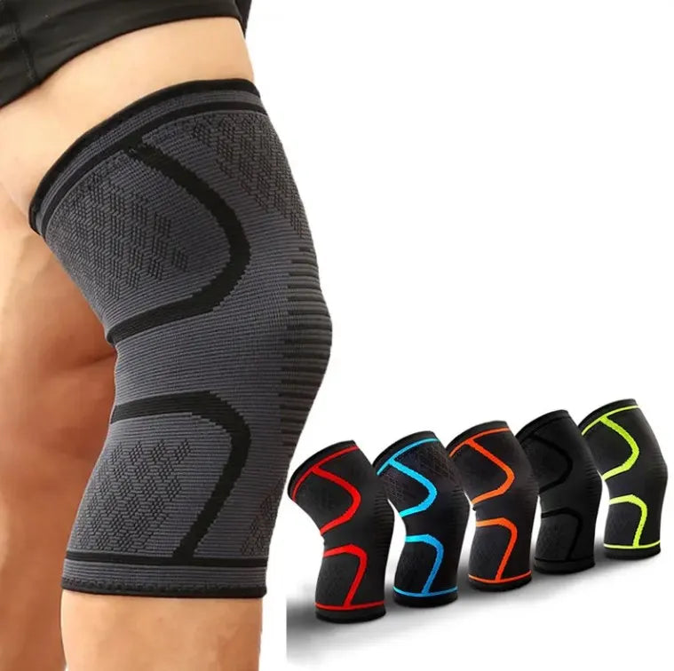 Custom 3D Knitted Elastic Nylon Protector Sports Basketball Compression Knee Support Brace Sleeve for Knee Pain Elbow Knee Pads