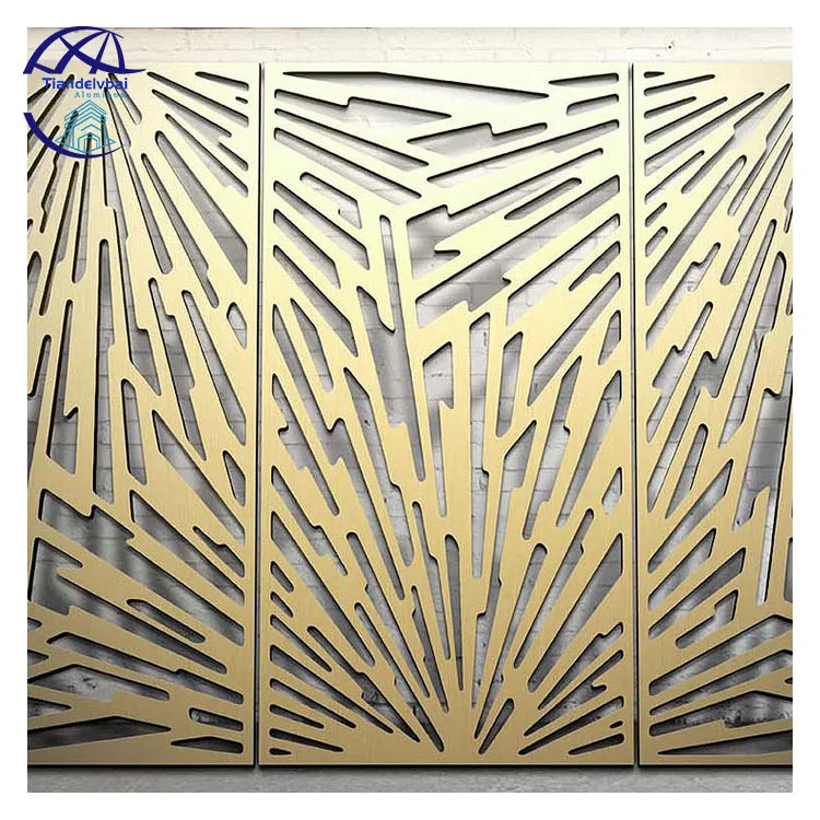 Resistance Artistic Perforated Carved Aluminum Curtain Wall Panel for Modern Villa Mall Exterior Fireproof Waterproof Building