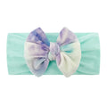 Infant Toddler Bow Leopard Nylon Headband Fashion Floral Printed Baby Headwear Watermelon Pineapple Warm Hairbands for Kids