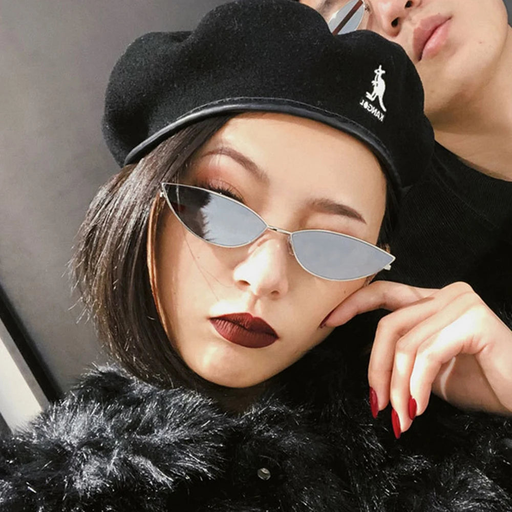 Wonderful Vintage Women Sunglasses Small Face Elegant Unique  Sunglasses Generous Driving Outdoor Metal Nice Sunglasses