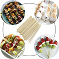 Newell High Quality BBQ Food Tongs Kabob Skewers Outdoor Grill Marshmallow Roasting Sticks With Plastic Bag for Party