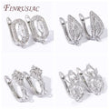 18K Gold Plated Anti-Allergy Earring Hooks Clasps Basic Earwires Fasteners Accessories for DIY Women's Earrings Making Zircon