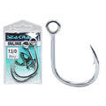 Seacrazy In-Line Single 4X Strong Wide Round Bend 1/0~13/0 Forged Eye Hook