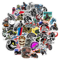 50Pcs Dirt Bike Extreme Sport Waterproof Graffiti Stickers for Motorcycle Laptop Bottle Car Custom Off Road Motorcycle Label
