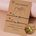 Manufacturer Luminous Beads Bracelet for Best Friend Sister Pinky Promise Matching Beaded for Friends Couple Bracelets