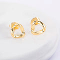 Fashion 14k Metal Copper Brass Gold Earrings Women