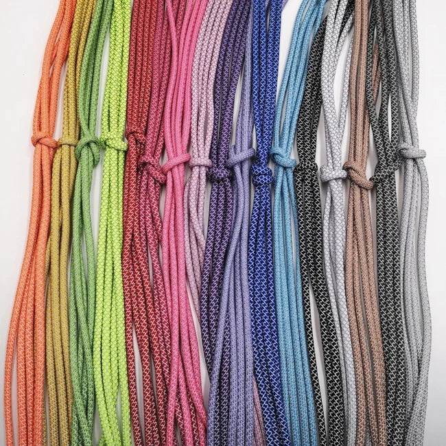 Hot Selling Reflective Luminous Polyester Braid Shoelaces Transparent Tips Multi-Color Multi-Style for Sport Shoes-Maoyuan Brand