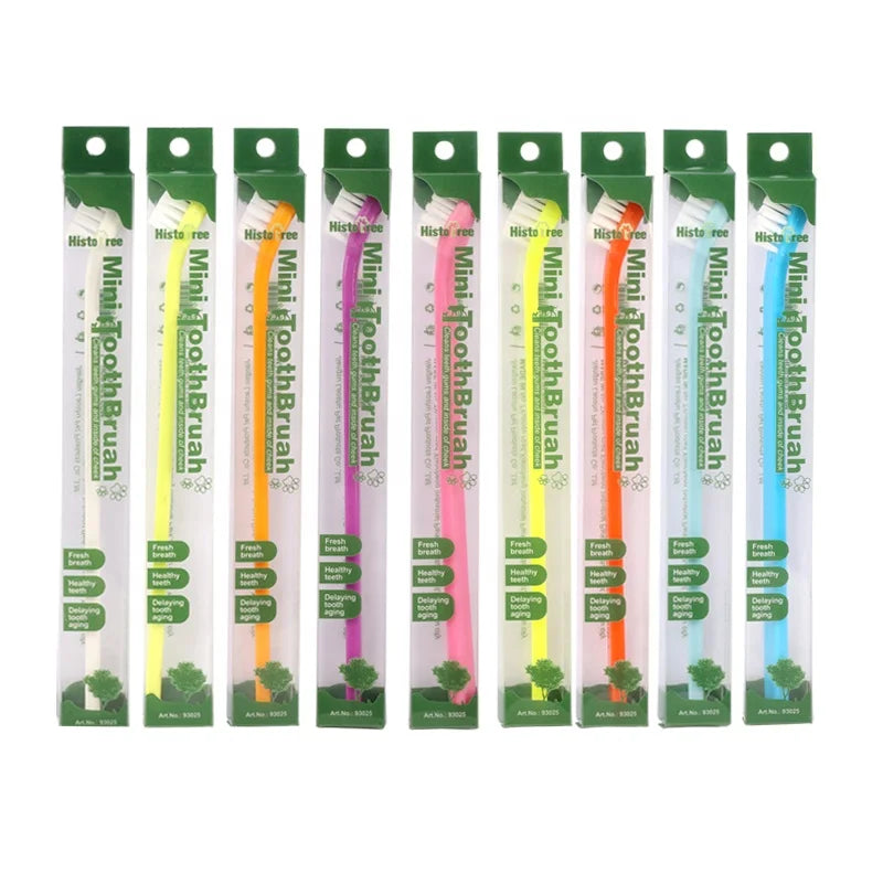 Factory Wholesale PVC Box Packaging Small Pet Tooth Brush Cat Pet Dog Toothbrush Dental Care