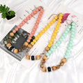 European American Acrylic Bead Necklace Personality Wooden Beaded Necklace Wooden Acrylic Necklace