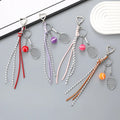 Mini Tennis Racket Baseball Bat Bag Charm Keychain Fashion Woven PU Leather Braided Rope Heart Ring Backpack Pendant Accessories