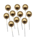 Tailai 10 Pcs Birthday Cake Topper Cake Topper Decoration Gold Silver Balls Cake Toppers Happy Birthday.