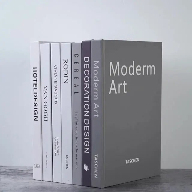 Y-Z033 Modern Style Fancy Fashion Real Book Decoration Model Hard Cover Hollow Decorative Real Book With Pages