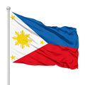 Customized 150-90cm Thickened Polyester Philippine Flag Hand-Held Waving with Digital Printing Techniques