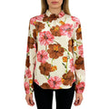 Custom Women Blouse Bulk Fashion Formal High Quality Floral Printing Blouse for Women