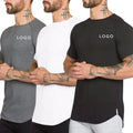 Wholesale Men's Tshirt Blank Quick Dry Short Sleeve Shirt Gym Fitness T Shirts Workout Running Athletic T-Shirt for Men