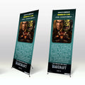 Customizable Digital Printing PVC Plastic Roll-Up Banner Stand for Advertising Various Models Including Card Box Magnetic Card