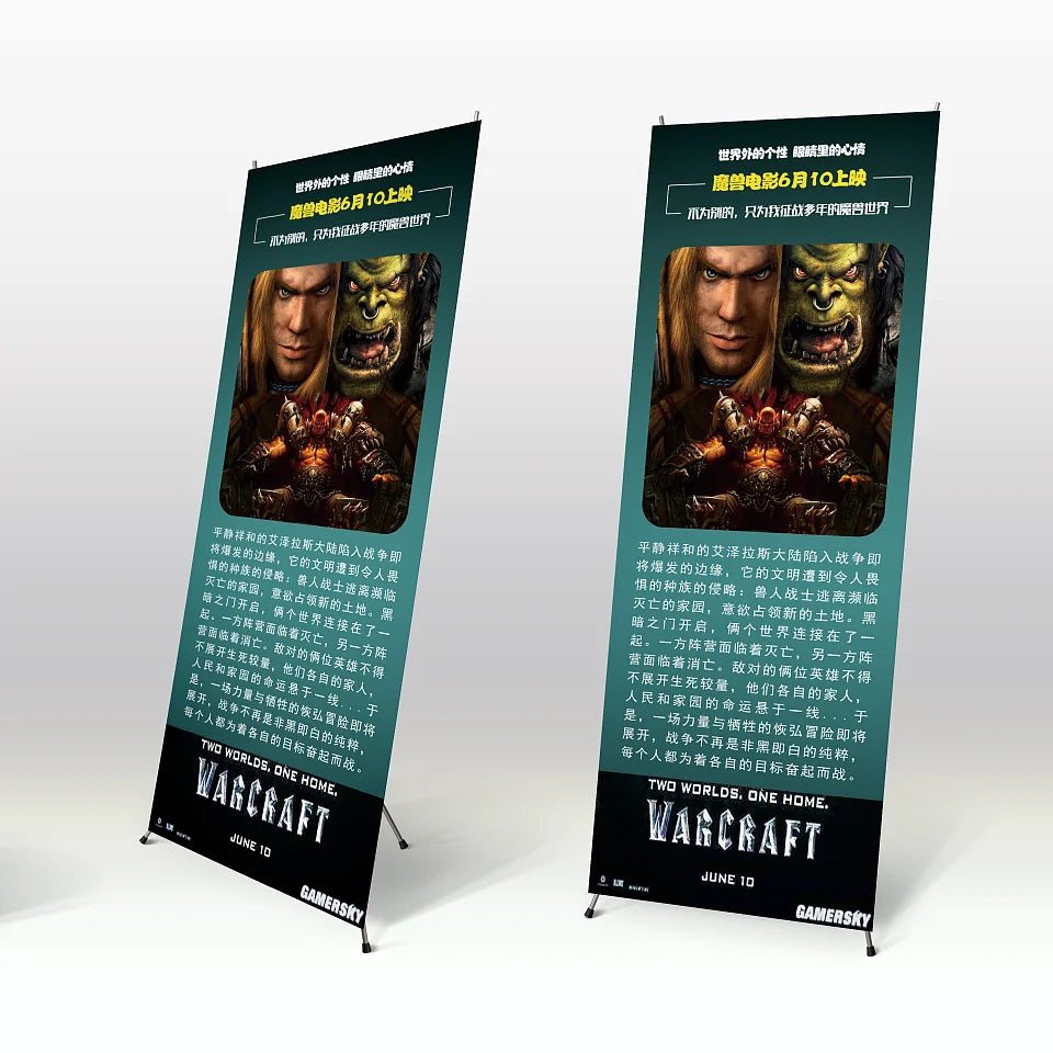 Customizable Digital Printing PVC Plastic Roll-Up Banner Stand for Advertising Various Models Including Card Box Magnetic Card