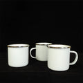 Ready to Ship S017 12oz 360ml in Stock Sublimation Blanks Custom White Enamel Mug for Mother s Day Father s Day