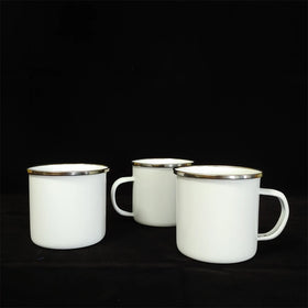 Ready to Ship S017 12oz 360ml in Stock Sublimation Blanks Custom White Enamel Mug for Mother s Day Father s Day