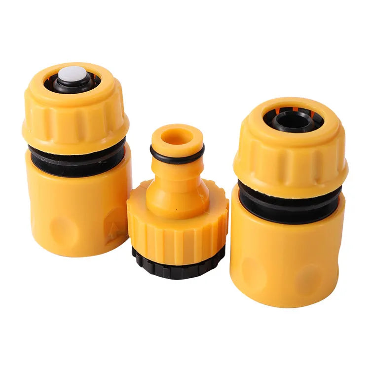 1/2 3/4 Inch Water Quick Coupling Adapter Irrigation Hose Stop Water Connectors Kit MegaBDM