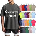 Wholesale Custom Printed Logo 100% Cotton T-Shirt for Men Lightweight Casual Plain White Black Printed T-Shirt Blank T-Shirt
