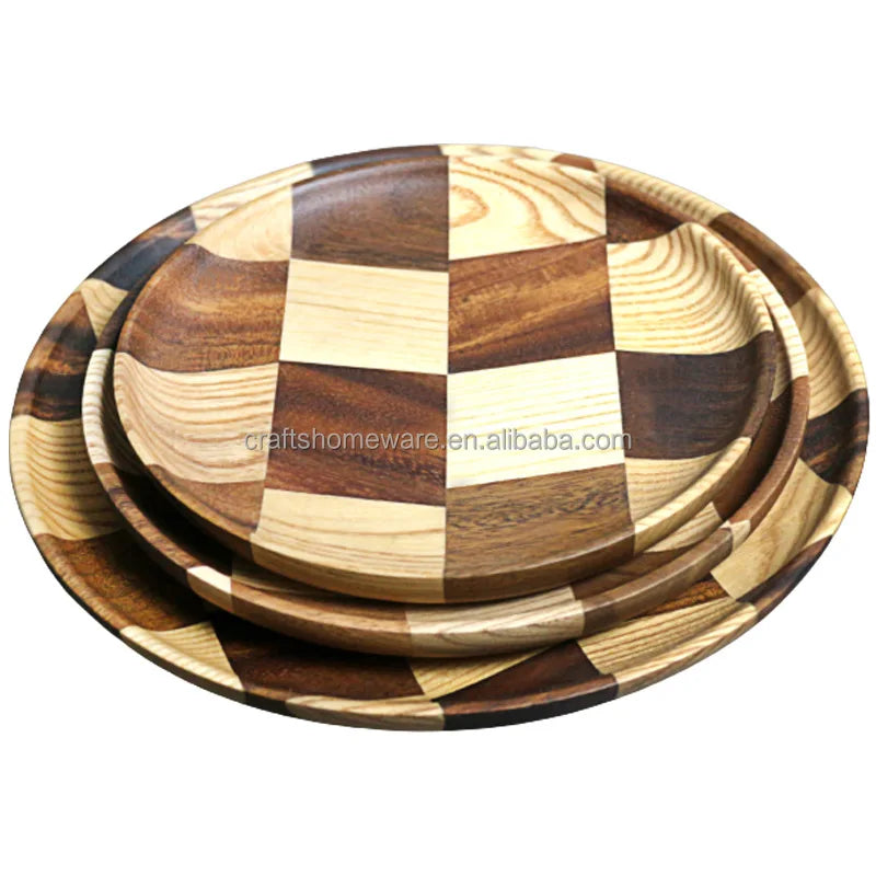Luxury Walnut Wood Dinner Plate Set for Home  butterfly Dinner Set Best Dinner Set