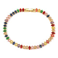 Hip Hop Iced Out  4mm Woman Wedding Tennis Bracelet Jewelry  Party Gold Silver CZ Bangles for Woman Jewelries