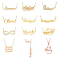 Diversity Fashion Custom Nameplate Necklace Stainless Steel Pendant with Gold Plating Trendy Personalized Style