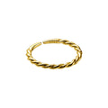 925 Sterling Silver Fashion Jewelry Rings Plain Twist Twisted Open Ring Gold Plated Engagement Rings for Women