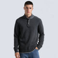 Men's Cropped 100% Cotton Casual Long Sleeve Short Sweatshirt Jacket