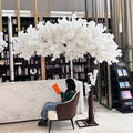 F226 Wholesale White Fake Japanese Sakura Cherry Blossom Flower Tree Wedding Decorative Artificial Cherry Blossom Trees