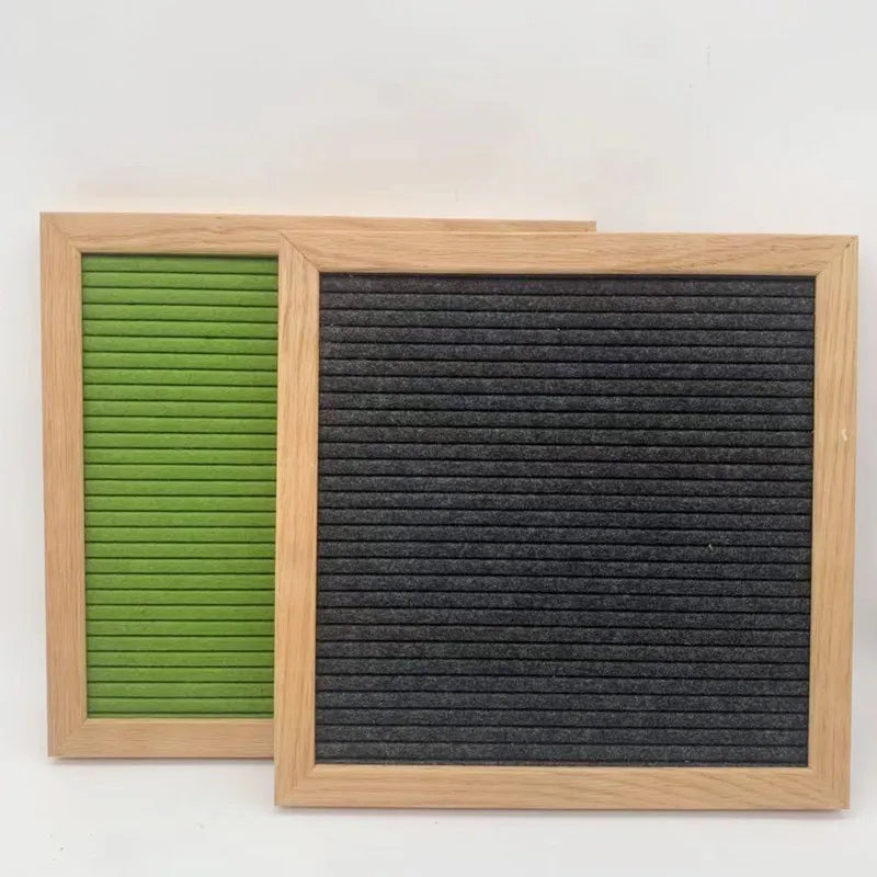 Amazon Hot Sale Custom Color Changeable  Felt Letter Board with Natural Oak Wood for Home Decor