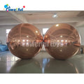 Rose Gold Inflatable PVC Ball Christmas Ball Ornaments Shiny Mirror Balloon