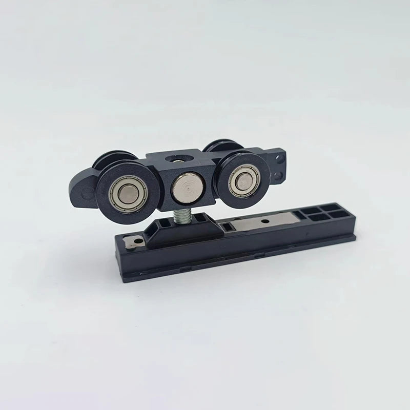 Synchronized Sliding Bypass for Sliding Door Roller Set and Hardware Kit Aluminum Alloy Modern Relax Sliding Door System