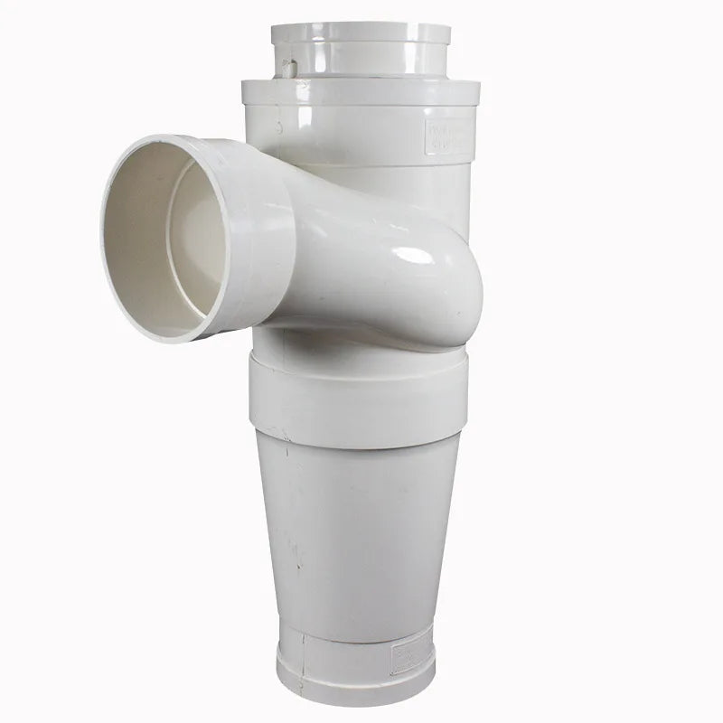 YIFENG PVC Same-Layer Whirlwind Drain Tee DN50 PVC Pipe and Pipe Fitting