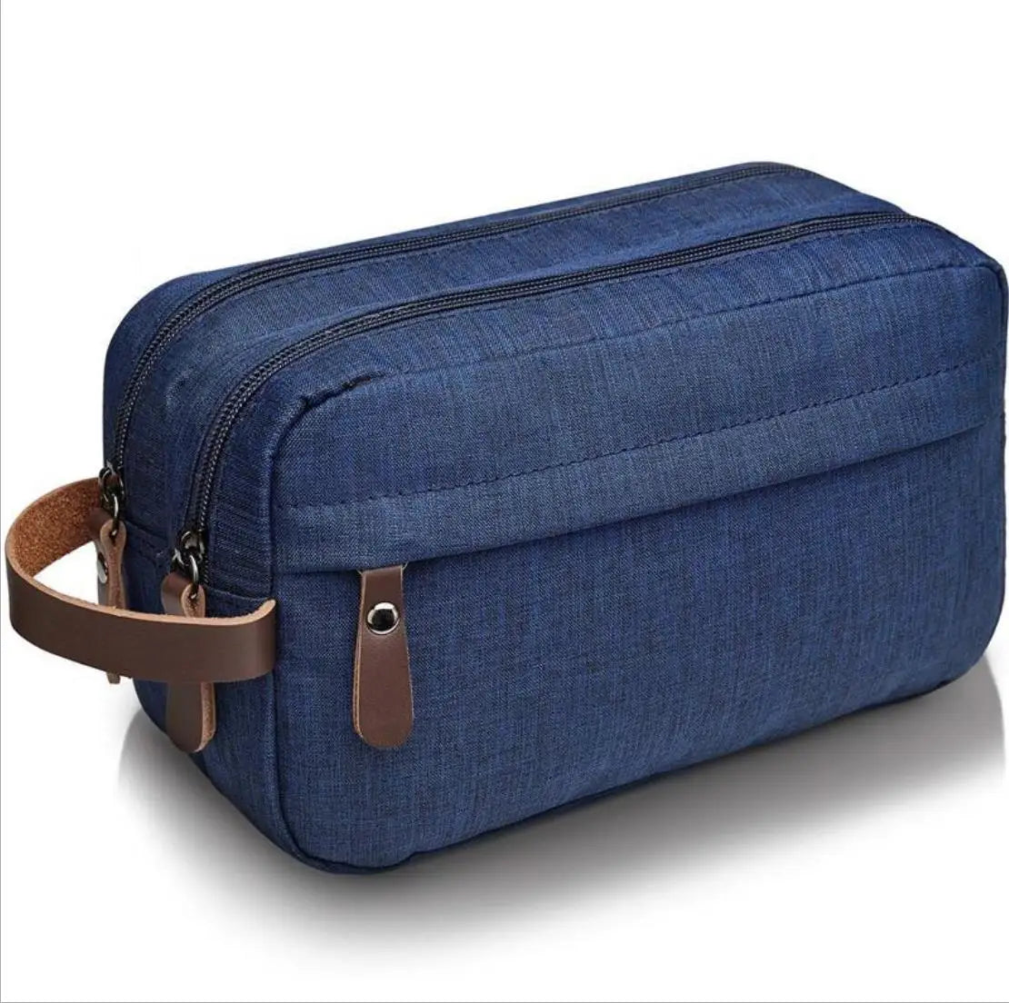 Men's Fashion Polyester Zipper Portable Travel for Organizer Bag Shaving Kit Bag for Toiletries Accessories
