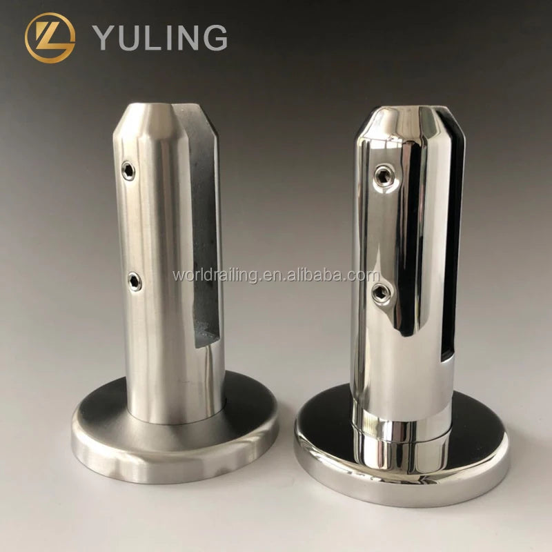YL Top Ranked Stainless Steel Fitting for Glass Pool Floor Glass Clip Spigot Design